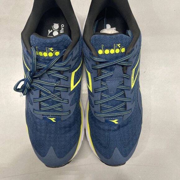 NEW DIADORA Equipe Nucleo Tennis Shoes Men’s Size 10 Blue Opal/Evening Primrose - Picture 2 of 7